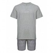 S/S Short Set *Villkorat Erbjudande Pyjamas Grå Calvin Klein