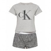 Short Set Pyjamas Grå Calvin Klein