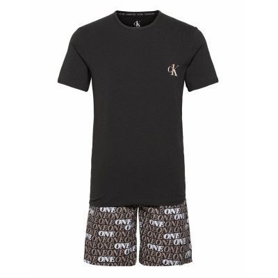 S/S Short Set Pyjamas Multi/mönstrad Calvin Klein