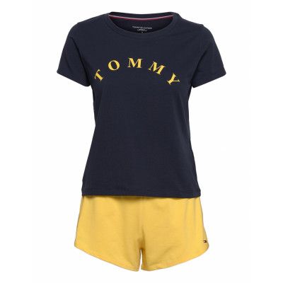 Ss Short Set Pyjamas Multi/mönstrad Tommy Hilfiger