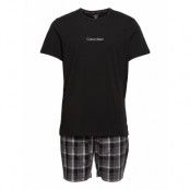 S/S Short Set *Villkorat Erbjudande Pyjamas Svart Calvin Klein