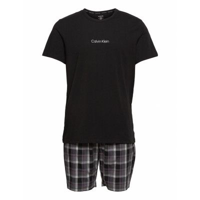 S/S Short Set *Villkorat Erbjudande Pyjamas Svart Calvin Klein