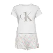 S/S Short Set Pyjamas Vit Calvin Klein