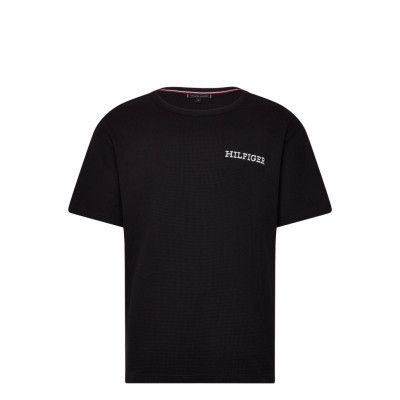 Ss Tee *Villkorat Erbjudande T-shirts Pyjama Tops Svart Tommy Hilfiger