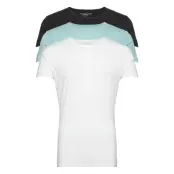 Stretch Cn Tee Ss 3Pack *Villkorat Erbjudande T-shirts Pyjama Tops Multi/mönstrad Tommy Hilfiger