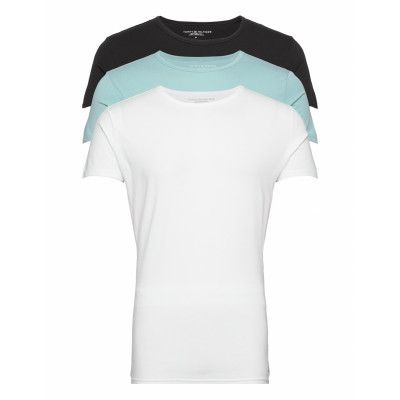 Stretch Cn Tee Ss 3Pack *Villkorat Erbjudande T-shirts Pyjama Tops Multi/mönstrad Tommy Hilfiger