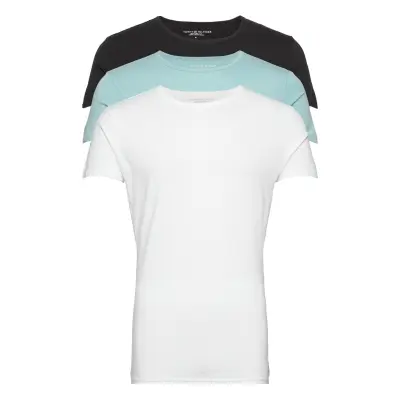 Stretch Cn Tee Ss 3Pack *Villkorat Erbjudande T-shirts Pyjama Tops Multi/mönstrad Tommy Hilfiger