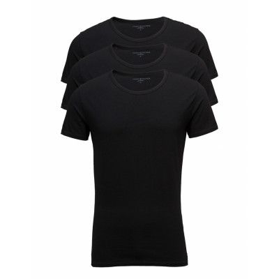 Stretch Cn Tee Ss 3Pack *Villkorat Erbjudande T-shirts Pyjama Tops Svart Tommy Hilfiger