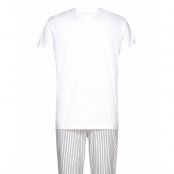 Stripe Pj Pants And T-Shirt Gb Pyjamas White GANT