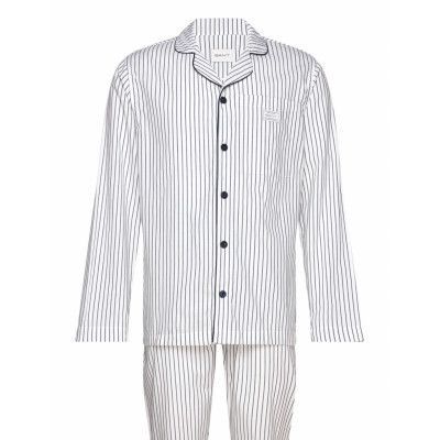 Stripe Pj Set Shirt And Pants Gb Pyjamas Kräm GANT