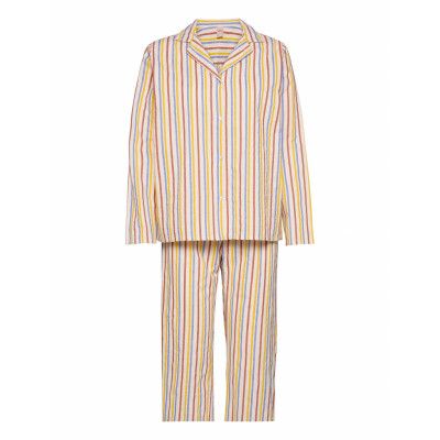 Stripe Pyjamas Set Pyjamas Multi/mönstrad Becksöndergaard