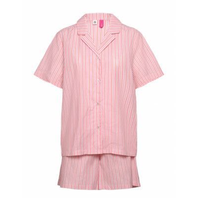 Stripel Kallie Shorts Set Pyjamas Rosa Becksöndergaard
