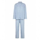 Stripel Pyjamas Set Pyjamas Blue Becksöndergaard