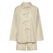 Becksöndergaard Stripel Set Shirt+Shorts Beige