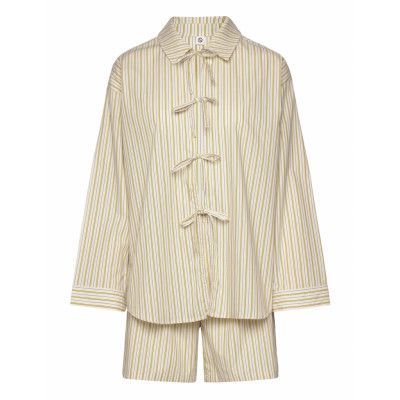 Becksöndergaard Stripel Set Shirt+Shorts Beige