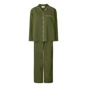 STUDIO FEDER Edith Pajama - Cotton - Khaki green - XS