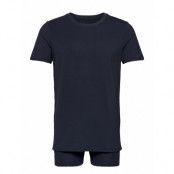 T-Shirt And Underwear Set - Gots/Ve Pyjamas Blå Knowledge Cotton Apparel