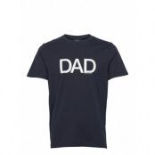 T-Shirt Dad Underwear Night & Loungewear Pyjama Tops Blå Ron Dorff