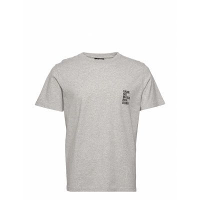 T-Shirt Game Set Match T-shirts Short-sleeved Grå Ron Dorff