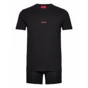 T-Shirt &Boxer Brief Pyjamas Svart HUGO