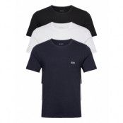 T-Shirt Rn 3P Co Underwear Night & Loungewear Pyjama Tops Blå BOSS