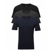 T-Shirt Rn 3P Co T-shirts Short-sleeved Blå BOSS