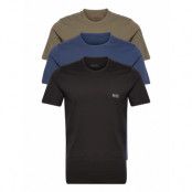 T-Shirt Rn 3P Co T-shirts Short-sleeved Svart BOSS