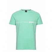 T-Shirt Rn Slim Fit T-shirts Short-sleeved Grön BOSS