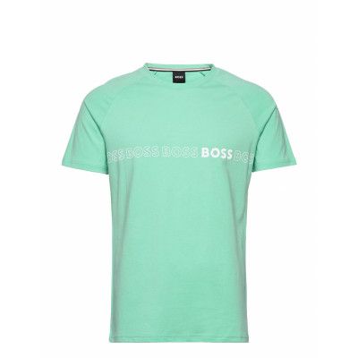 T-Shirt Rn Slim Fit T-shirts Short-sleeved Grön BOSS