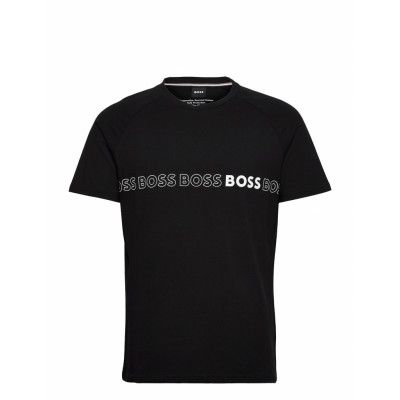 T-Shirt Rn Slim Fit T-shirts Short-sleeved Svart BOSS