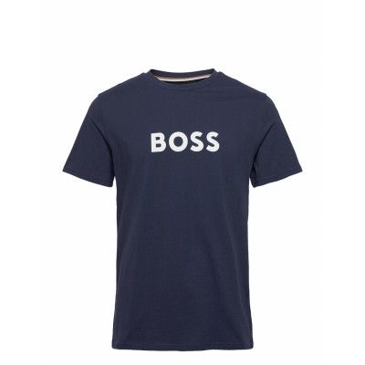 T-Shirt Rn Underwear Night & Loungewear Pyjama Tops Blå BOSS
