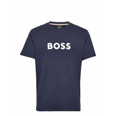 T-Shirt Rn Underwear Night & Loungewear Pyjama Tops Marinblå BOSS
