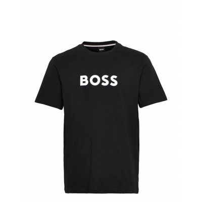 T-Shirt Rn Underwear Night & Loungewear Pyjama Tops Svart BOSS