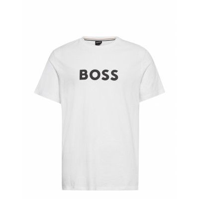 T-Shirt Rn Underwear Night & Loungewear Pyjama Tops Vit BOSS