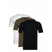 T-Shirt Rn Triplet P *Villkorat Erbjudande Underwear Night & Loungewear Pyjama Tops Multi/mönstrad HUGO