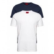 T-Shirt Rn Twin Pack T-shirts Short-sleeved Vit HUGO