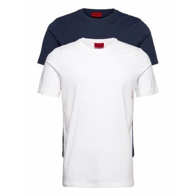 T-Shirt Rn Twin Pack T-shirts Short-sleeved Vit HUGO