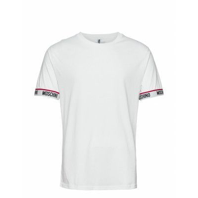 T-Shirt Underwear Night & Loungewear Pyjama Tops Vit Moschino Underwear