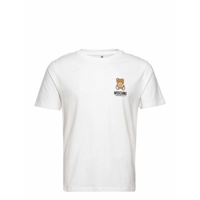 T-Shirt Underwear Night & Loungewear Pyjama Tops Vit Moschino Underwear