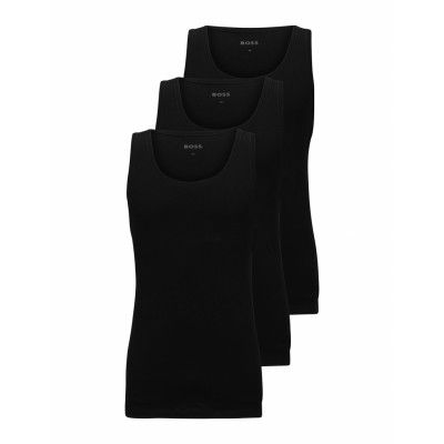 Tank Top 3P Classic *Villkorat Erbjudande T-shirts Pyjama Tops Svart BOSS