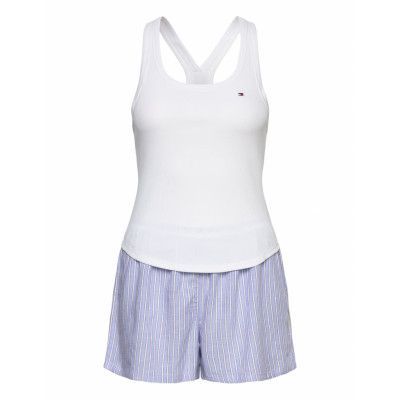 Tank Top Pj Set Pyjamas Vit Tommy Hilfiger