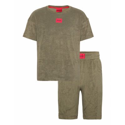 Terry Me Short Set Pyjamas Grön HUGO