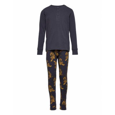 The New Boys L_S Night Set Pyjamas Set Multi/mönstrad The New