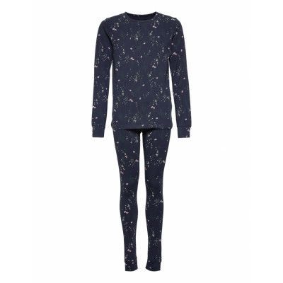 The New Girls L_S Night Set *Villkorat Erbjudande Pyjamas Set Multi/mönstrad The New