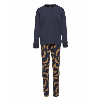 Tnboy Night Set Pyjamas Set Blå The New