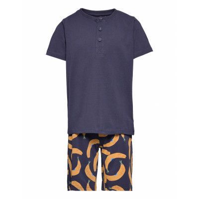 Tnboy Night Set Short Sleeve Pyjamas Set Blå The New