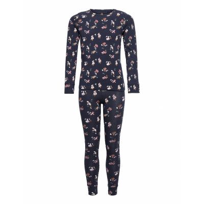 Tnvanna L_S Night Set Pyjamas Set Blå The New