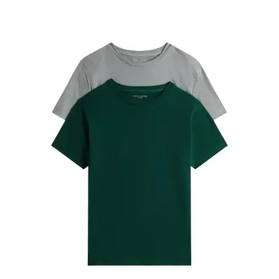 Tommy Hilfiger 3P Trunk & 2P Tee Set Grön