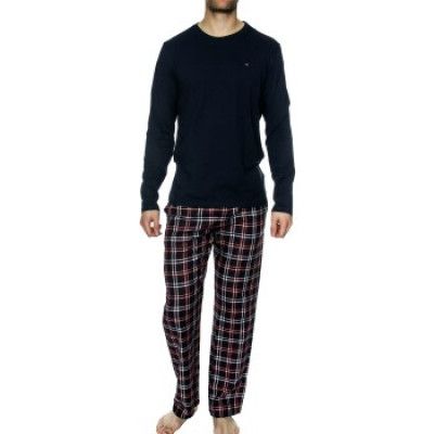 Tommy Hilfiger Check Print Pyjama Set * Fri Frakt * * Kampanj *