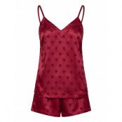 Tommy Hilfiger Gift Cami Short Set & Eyemask Röd